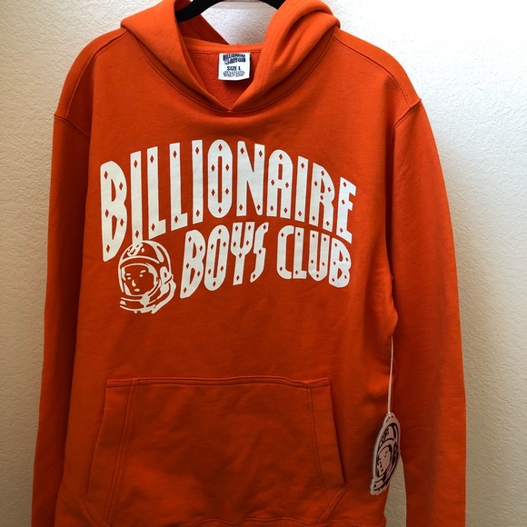 orange billionaire boys club hoodie